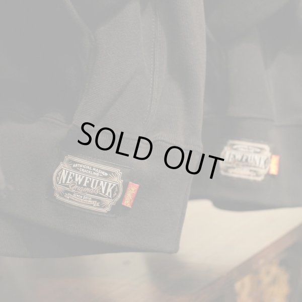 画像6: 【NEWFUNK】COLLEGE LOGO HOODIE (Black) (6)