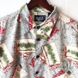 画像1: Pattern Shirt / Letter / size: XL (1)