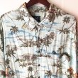 画像1: Pattern Shirt / leaf / size: 2XL (1)