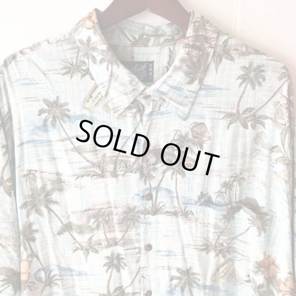 画像1: Pattern Shirt / leaf / size: 2XL (1)