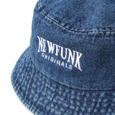 画像1: 【NEWFUNK】NFO Bucket Hat (Indigo Denim)