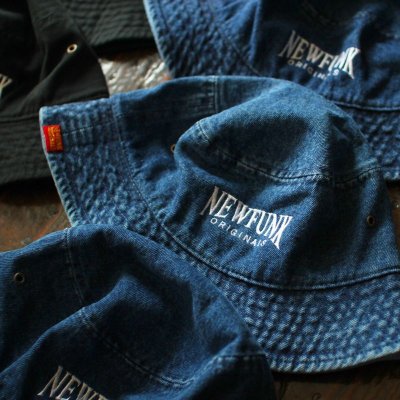 画像3: 【NEWFUNK】NFO Bucket Hat (Indigo Denim)