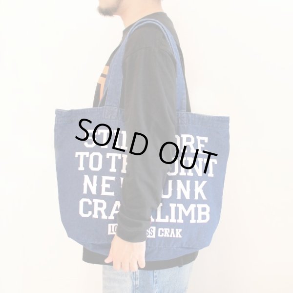 画像4: 【NEWFUNK】Denim Tote Bag (Bule) (4)