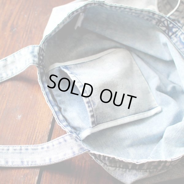 画像3: 【NEWFUNK】Denim Tote Bag (Wash) (3)