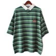 画像1: 【NEWFUNK】Border Rugby Shirt (Green) (1)