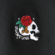 画像3: 【NEWFUNK】SKULL FLOWER TEE (Black) (3)