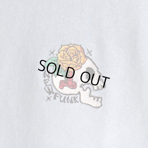 画像3: 【NEWFUNK】SKULL FLOWER TEE (Acid Blue) (3)