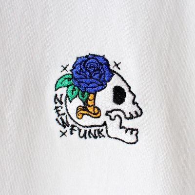 画像2: 【NEWFUNK】SKULL FLOWER TEE (White)