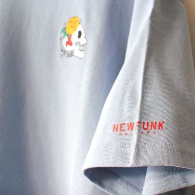 画像3: 【NEWFUNK】SKULL FLOWER TEE (Acid Blue)