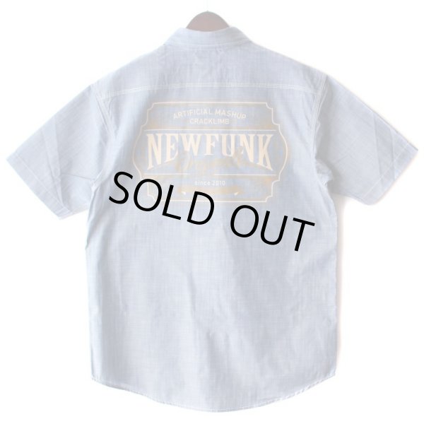 画像2: 【NEWFUNK】AMKZTAG Chambray Work Shirt (2)
