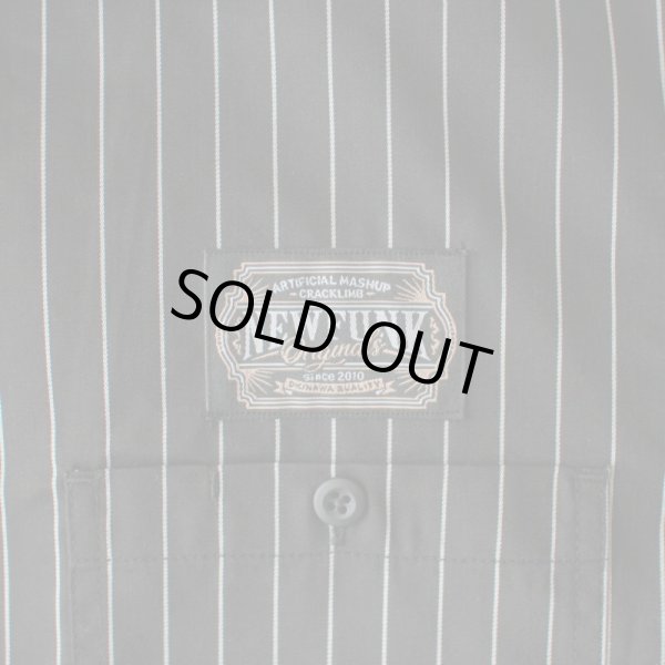 画像4: 【NEWFUNK】AMKZTAG STRIPE SHIRT (Black) (4)