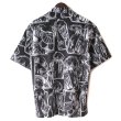 画像2: 【Ryukyu Pride Wear】Open Collar Shirt (Black) (2)