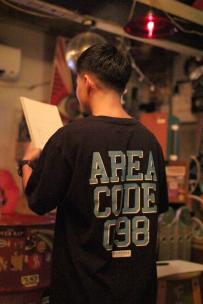 画像2: 【NEWFUNK】AREA CODE 098 TEE (Dark Navy)