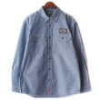 画像1: 【NEWFUNK】AMKZTAG Chambray Long Sleeve Work Shirt (1)