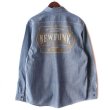 画像2: 【NEWFUNK】AMKZTAG Chambray Long Sleeve Work Shirt (2)