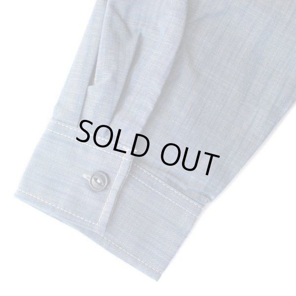 画像6: 【NEWFUNK】AMKZTAG Chambray Long Sleeve Work Shirt (6)
