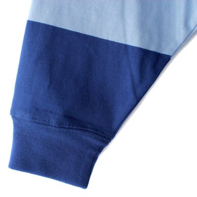 画像2: 【NEWFUNK】Short Length Rugby Shirt (Blue)