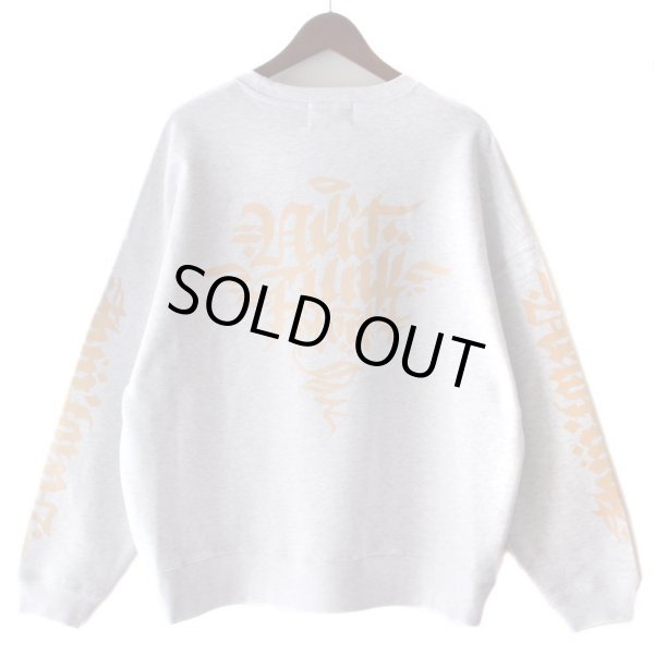 画像2: *SALE*【NEWFUNK】Roughing CREW NECK SWEAT (Light Gray) (2)