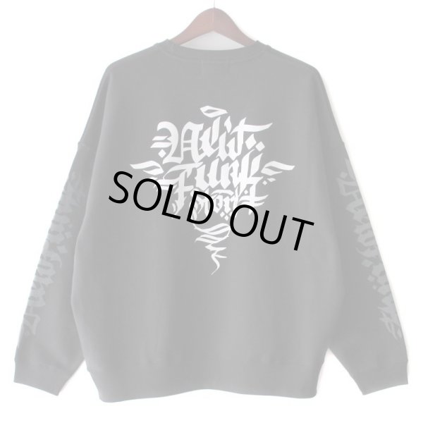 画像2: 【NEWFUNK】Roughing CREW NECK SWEAT (Black) (2)