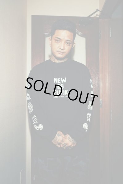 画像7: 【NEWFUNK】SIBA "COOL J" LONG SLEEVE SHIRT (Black) (7)
