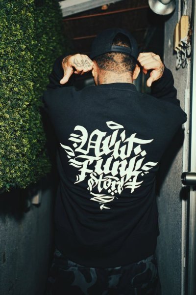 画像2: 【NEWFUNK】Roughing CREW NECK SWEAT (Black)