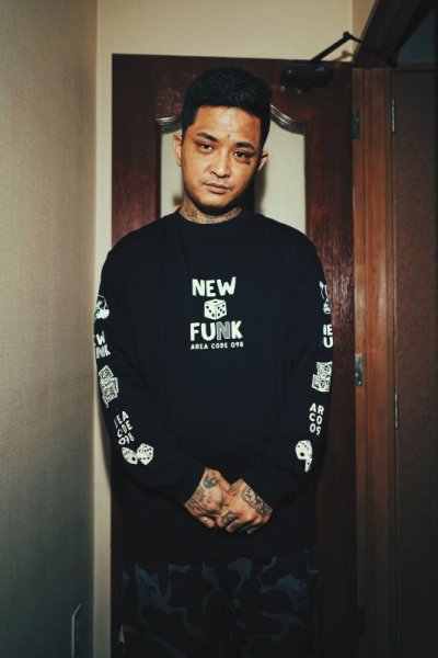 画像1: 【NEWFUNK】SIBA "COOL J" LONG SLEEVE SHIRT (Black)