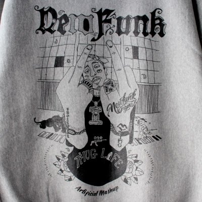 画像1: 【NEWFUNK】SIBA "Shakur" HOODIE (Gray)