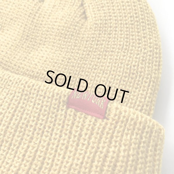 画像2: 【NEWFUNK】SHORT KNIT CAP (Yellow) (2)