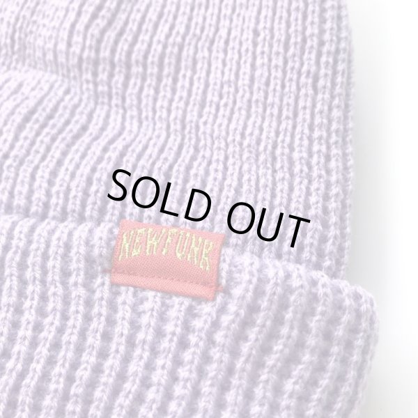 画像2: 【NEWFUNK】SHORT KNIT CAP (Light Purple) (2)