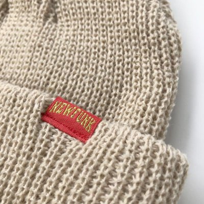 画像2: 【NEWFUNK】SHORT KNIT CAP (Beige)