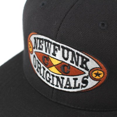 画像1: 【NEWFUNK】CROSS SNAPBACK CAP (Black)