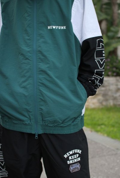 画像3: 【NEWFUNK】KEEP SHININ TRACK JACKET (GREEN)