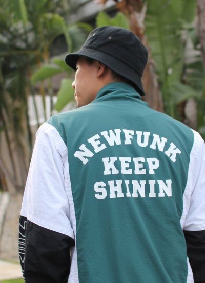 画像1: 【NEWFUNK】KEEP SHININ TRACK JACKET (GREEN)