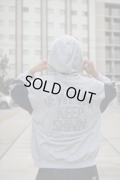 画像8: 【NEWFUNK】LINE ZIP HOODIE (Gray) (8)