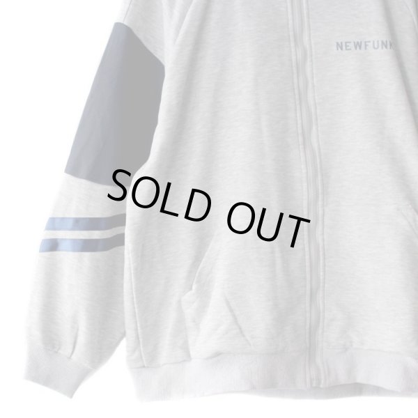 画像4: 【NEWFUNK】LINE ZIP HOODIE (Gray) (4)