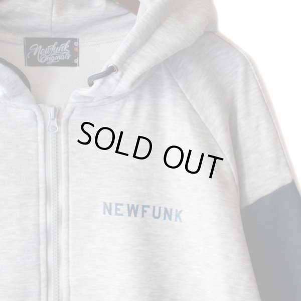画像3: 【NEWFUNK】LINE ZIP HOODIE (Gray) (3)