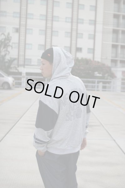 画像7: 【NEWFUNK】LINE ZIP HOODIE (Gray) (7)