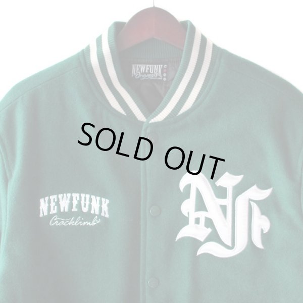 画像3: 【NEWFUNK】STILL STADIUM JACKET (Billiard Green) (3)
