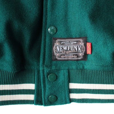 画像3: 【NEWFUNK】STILL STADIUM JACKET (Billiard Green)