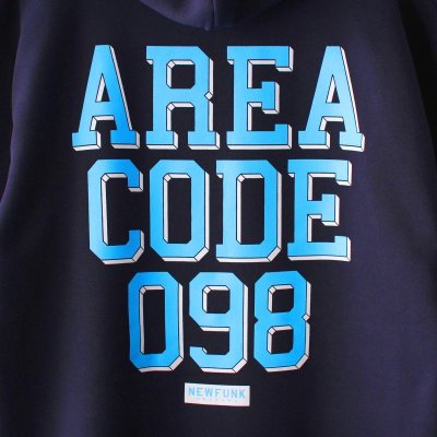 画像2: 【NEWFUNK】AREA CODE 098 HOODIE (Navy)