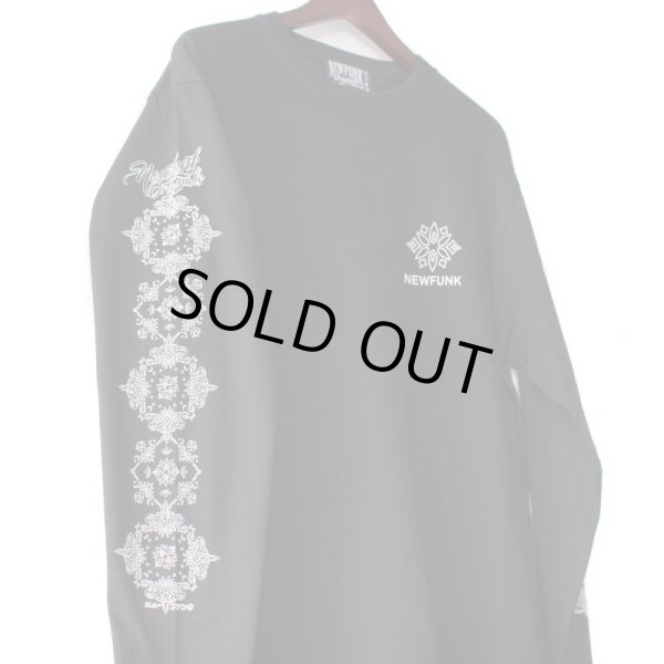 画像3: 【NEWFUNK】BLANK PAISLEY Long Sleeve Shirt (Black) (3)