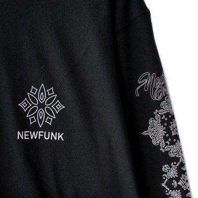 画像1: 【NEWFUNK】BLANK PAISLEY LONG SLEEVE SHIRT (Black)