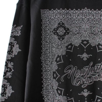 画像2: 【NEWFUNK】BLANK PAISLEY Long Sleeve Shirt (Black)