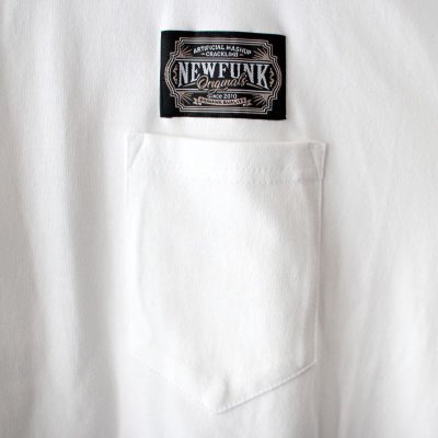 画像1: 【NEWFUNK】AMKZTAG POCKET TEE (White)