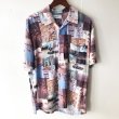 画像1: Pattern Shirt / size: L (1)