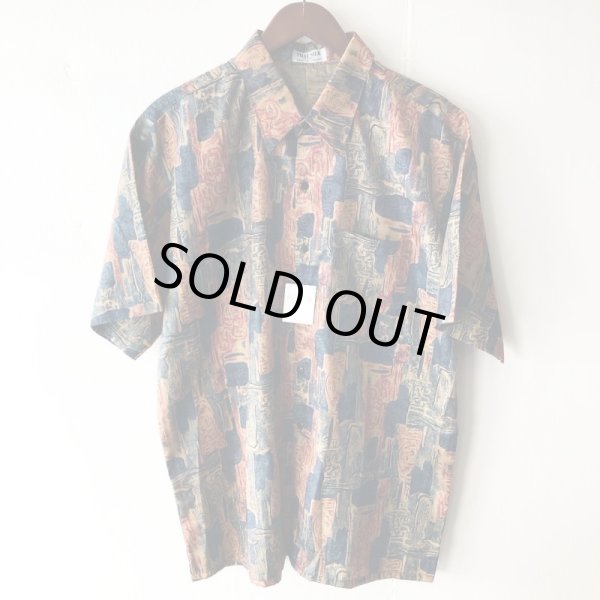 画像1: Pattern Shirt / size: XL (1)