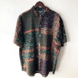 画像1: Pattern Shirt / size: L (1)