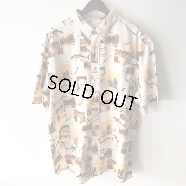 画像1: Pattern Shirt / size: 2XL (1)