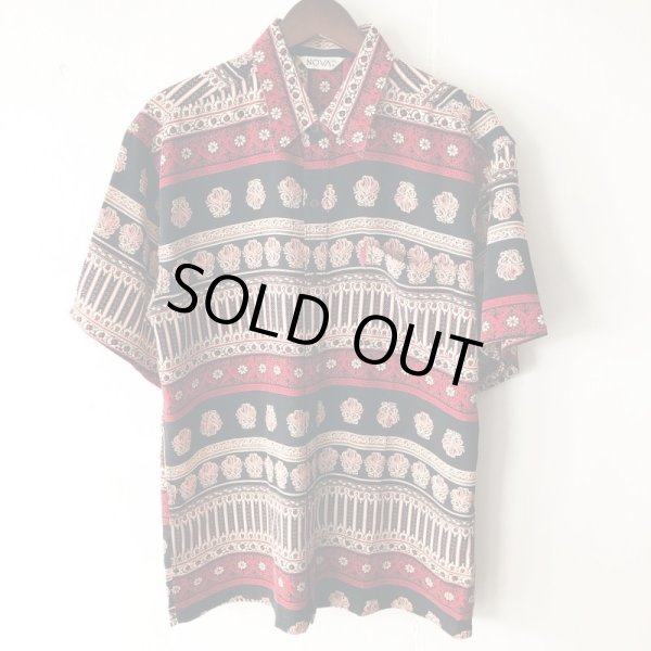 画像1: Pattern Shirt / size: L (1)