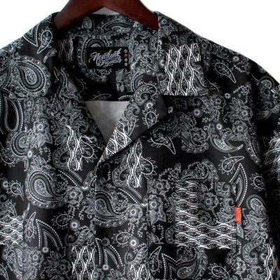 画像1: Paisley Open Collar Shirt